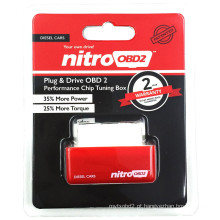 Nitro OBD2 Chip Tuning caixa combustível melhor poder para Diesel carros vermelho